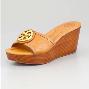 Tory Burch Selma Slide Wedge Sandals Size 7